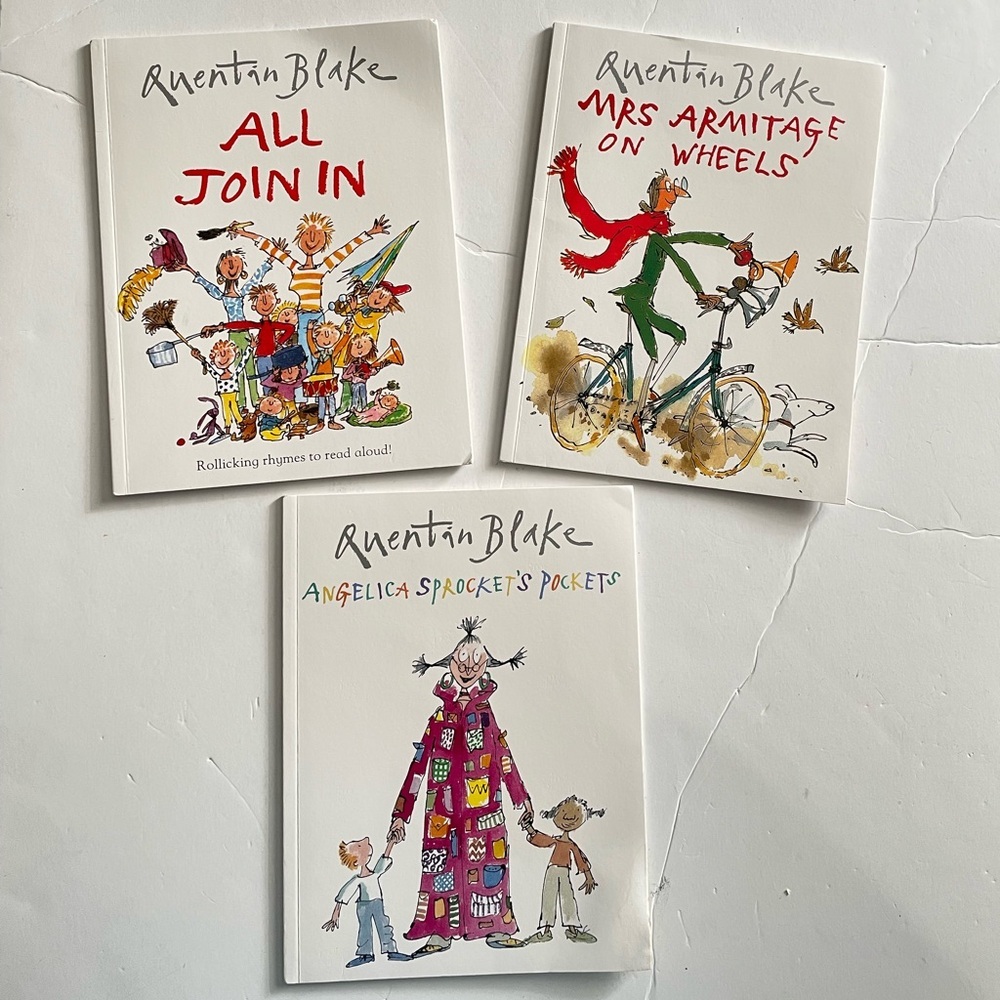 Set 3 Quentin Blake PB children's picture books known for illustrations